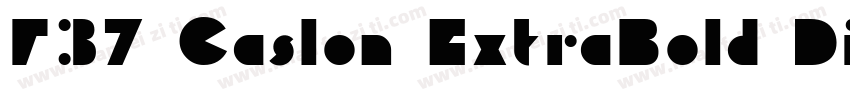 F37 Caslon ExtraBold Display字体转换